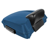 Hogworkz Chopped Tour Pack w/ Slim Backrest Black Hardware for Harley FLH '97-'24