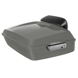 Hogworkz Chopped Tour Pack Slim Backrest Chrome Hardware for Harley FLH '97-'24