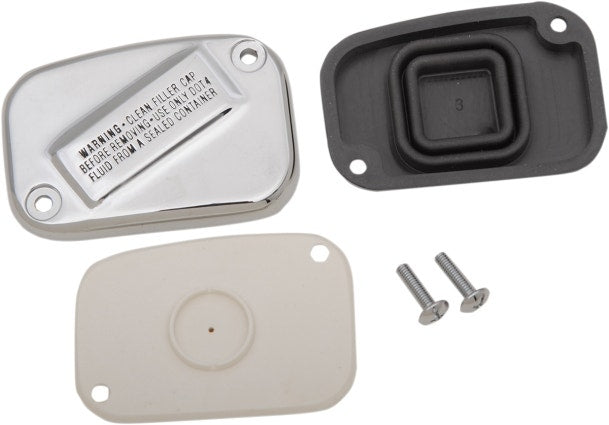 Drag 0611-0105 Chrome Front Brake Master Cylinder Cover 15-17 Harley FLS