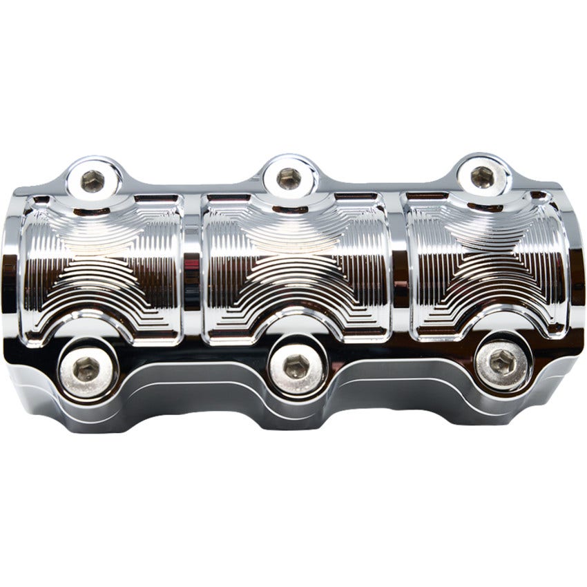 Kodlin Big Block Chrome Riser Kit 4 Harley H-D Models W/ 3 1/2" Center Riser Mounts