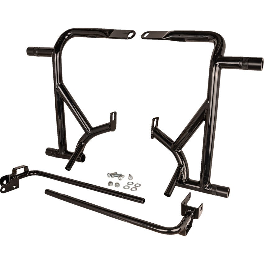 Burly Brand Black Brawler Kit Crash Bars for Harley 2014-2024 Touring Models