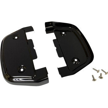Drag Specialties 1621-1000 Black Passenger Floorboard Covers Harley FL 89-20