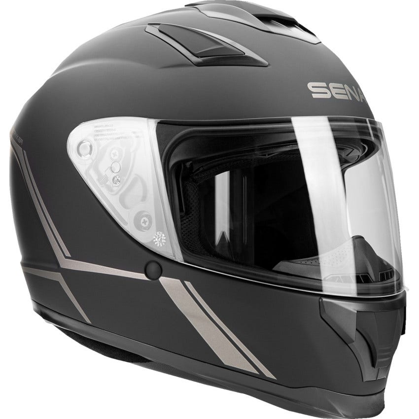 Sena Stryker Matte Black Bluetooth Intercom Fullface Helmet