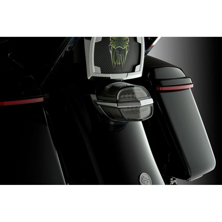Ciro Armor Taillights W/O License Light Window 4 Harley 99-23
