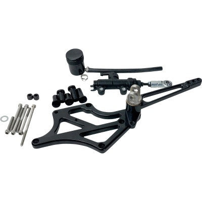 Speed Merchant Mid-Controls With Pegs Black Harley M8 Touring 17-Up