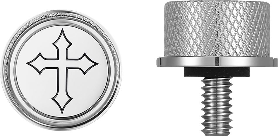 Figurati Cross Seat Mounting Knob 4 Harley 65-22 Touring