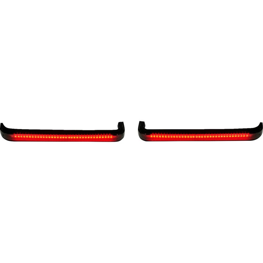 Custom Dynamics Low-Profile LED W/Red Turn Signal Saddlebag Lights 4 Harley