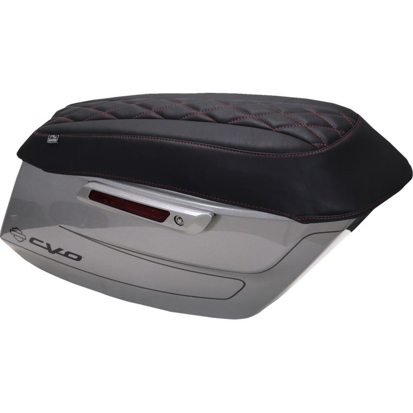 Mustang Saddlebag Lid Covers W/Diamond Stitch Harley 23-25 Touring