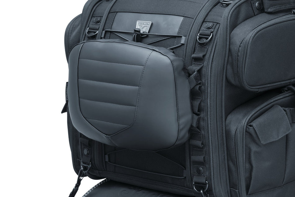 Kuryakyn 5299 Black Removable Luggage Backrest Pad for Momentum & XKursion