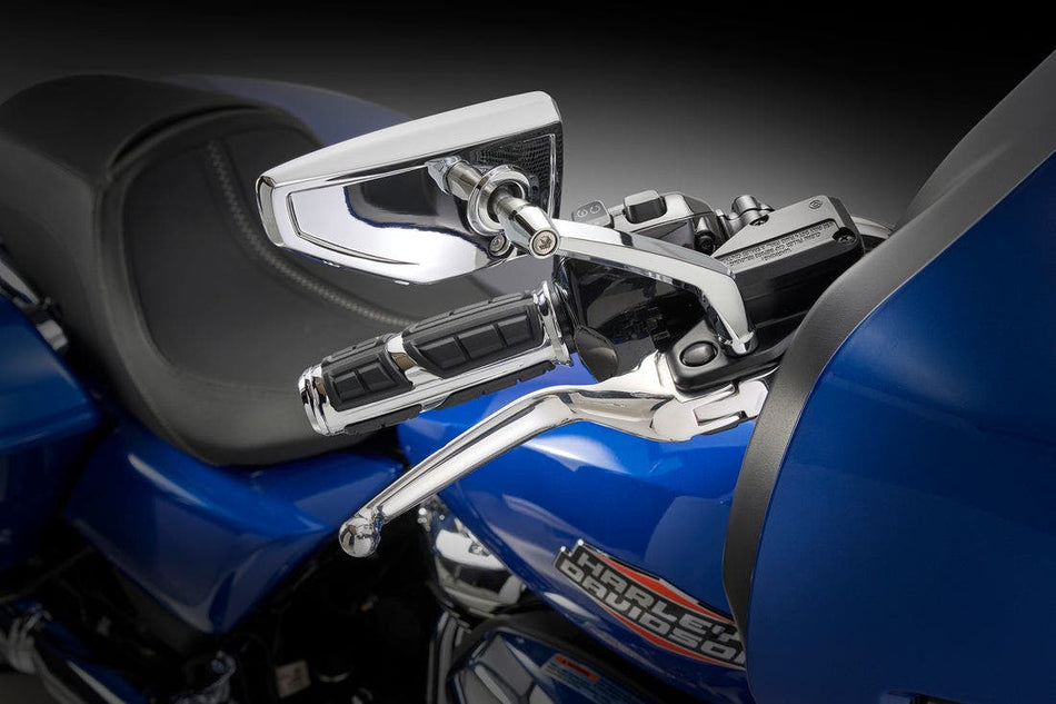 Ciro Chicane Left & Right Pair Side View Mirrors for Harley & Metric Motorcycles