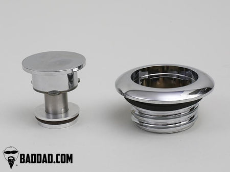 Bad Dad 81007 Chrome Competition Series Pop-Up Gas Cap 08-18 Harley Touring FL