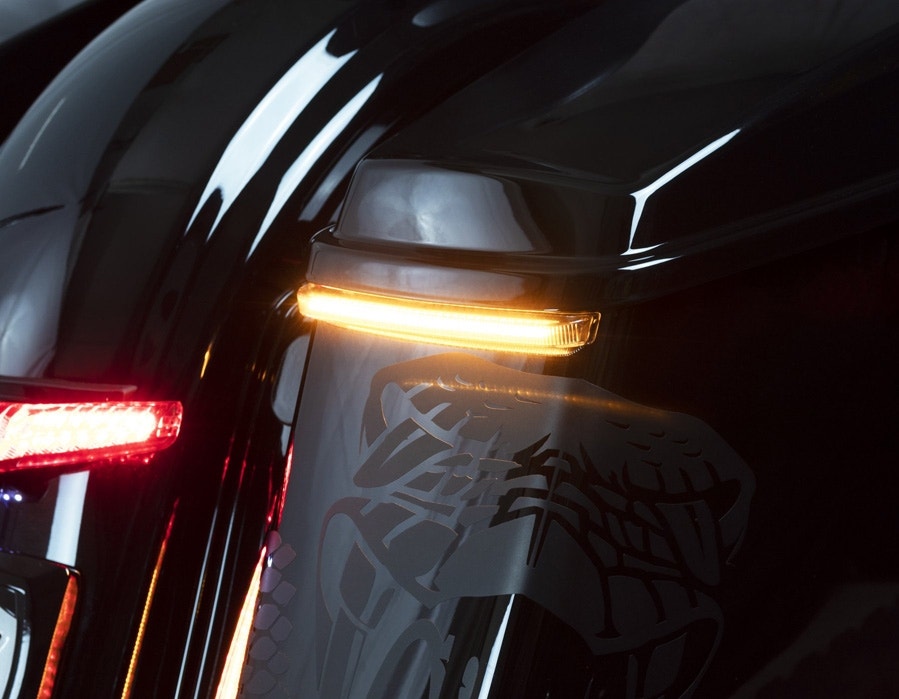 Ciro 40028 Bag Blades Saddlebag Accent Amber LED Light Harley Touring 06-09