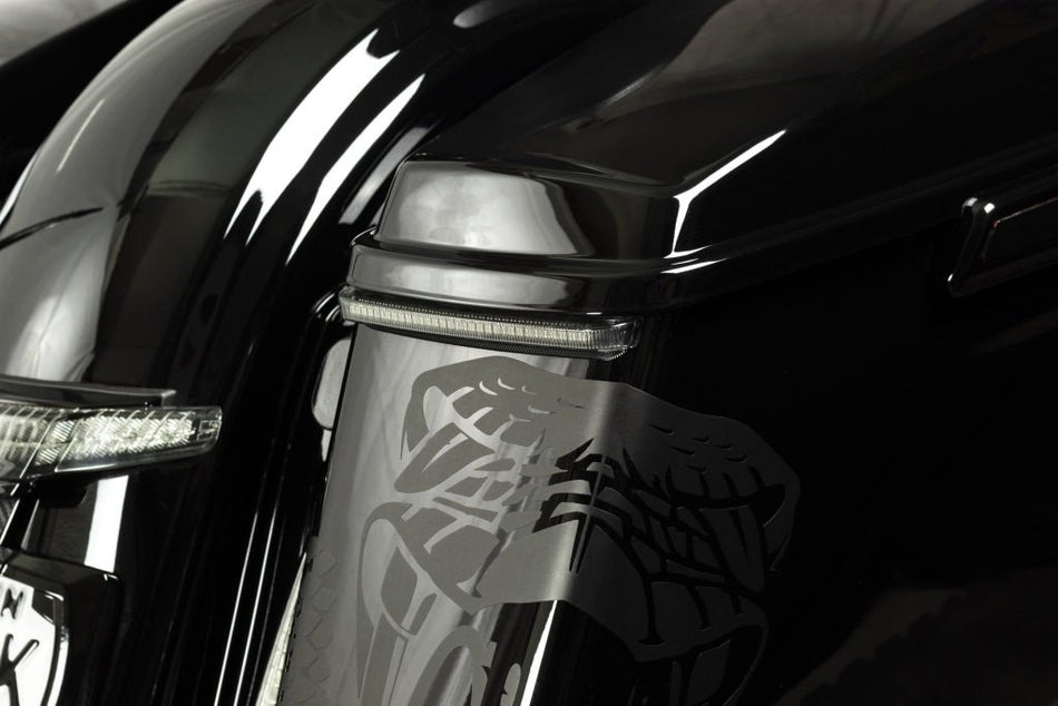 Ciro 40042 Red LED Run/Turn/Brake Bag Blades Lights Harley FLH/T 14-Up