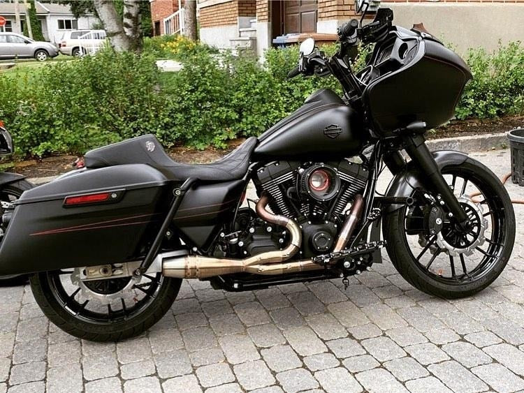 Sawicki 2 into 1 Raw Shorty Length Cannon Exhaust Harley TC Touring 95-16