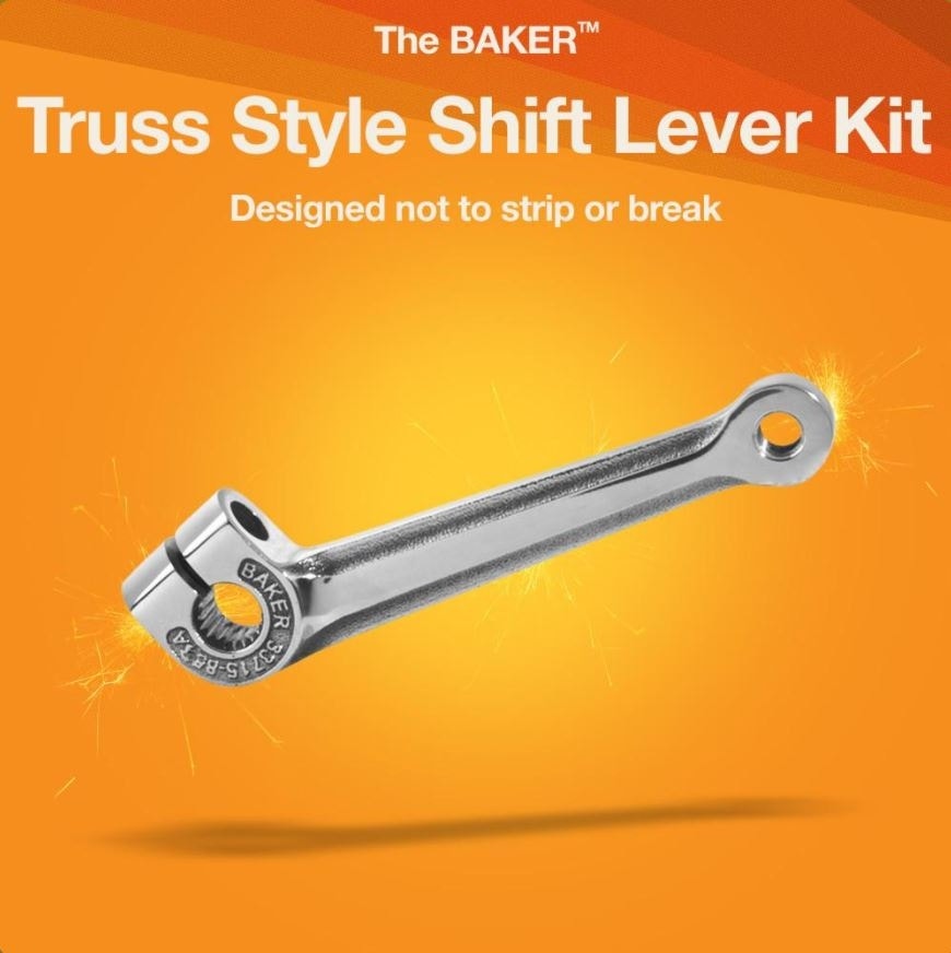 Baker Drivetrain Truss Shift Lever Kit 80-06 Harley Big Twin 5 Speed