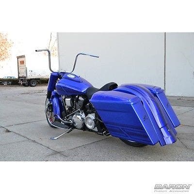 Baron Customs BA-7300-05 Chrome Jr. Kong Handlebars Honda Kawasaki Suzuki Yamaha