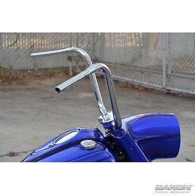 Baron Customs BA-7300-05 Chrome Jr. Kong Handlebars Honda Kawasaki Suzuki Yamaha