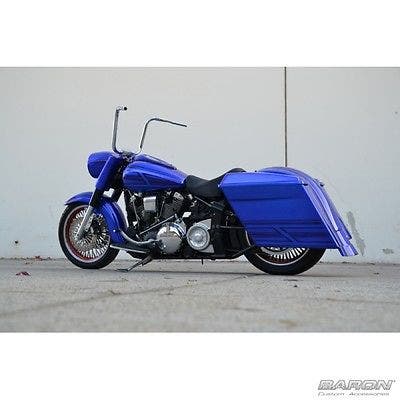 Baron Customs BA-7300-05 Chrome Jr. Kong Handlebars Honda Kawasaki Suzuki Yamaha