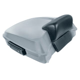 Hogworkz Chopped Tour Pack w/ Slim Backrest Black Hardware for Harley FLH '97-'24