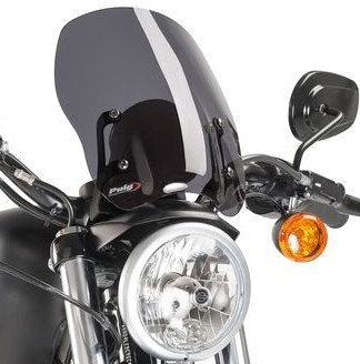 Puig 9283F Dark Smoke New Generation Naked Windscreen Harley Sportster XL 04-17