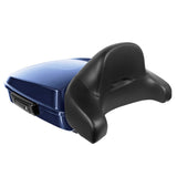 Hogworkz Chopped Tour Pack Full Backrest Black Hardware for Harley FLH '97-'24