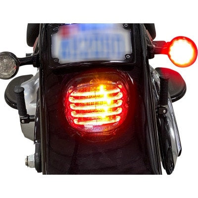 Custom Dynamics Probeam Integrated Signal Low Profile Led Taillights Red Lens Top Window