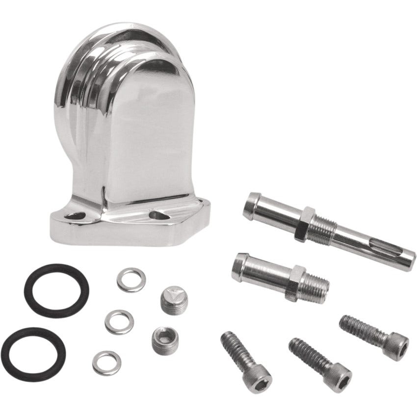 S&S Cycle Polished Oil Filter Mounting Bracket Kit for Harley 99-06 Touring
