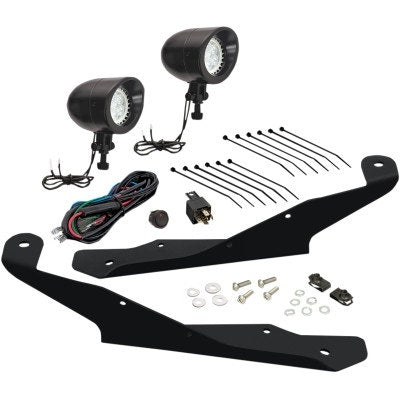 Show Chrome 41-401BK Black Mini LED Driving Light kit Can-Am Ryker ACE 19-Up