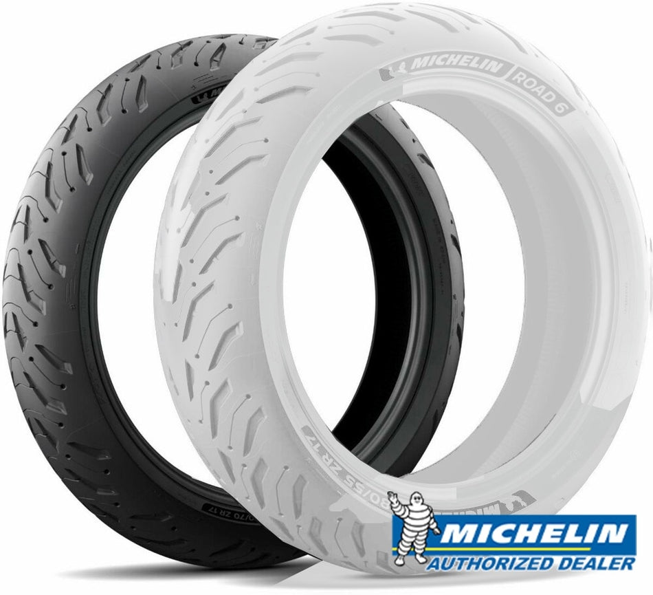 Michelin Road 6 Front Motorcycle Tire 110/70R17 54W Radial Tubeless 91074