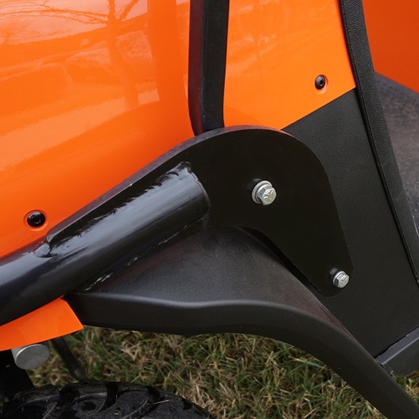 RHOX Golf Cart Front Brush Guard Black Powder Coat Steel for E-Z-Go Express