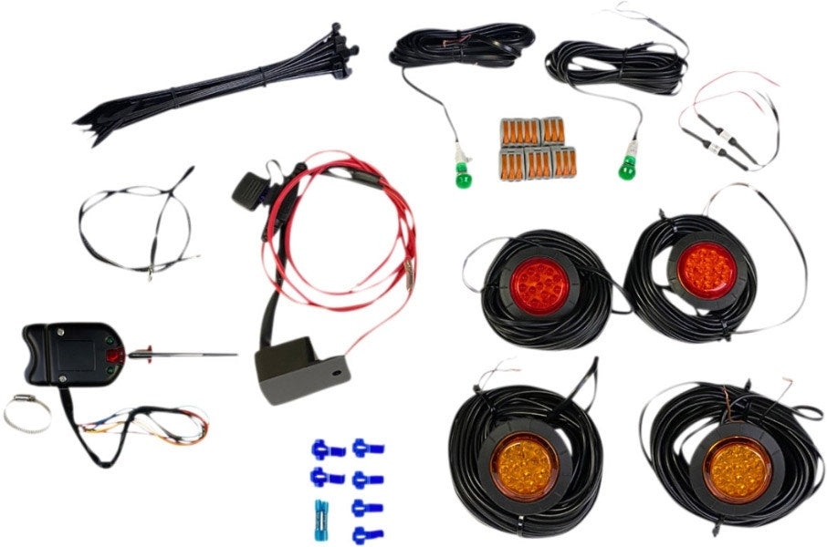 Custom Dynamics Universal LED Turn Signal Kit with Steering Column Switch UTV