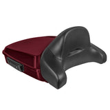 Hogworkz Chopped Tour Pack Full Backrest Black Hardware for Harley FLH '97-'24