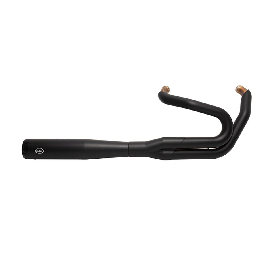 S&S 550-0788 Black w/ Black Tips Race Only SuperStreet 2-In-1 Exhaust M8 Fat Bob