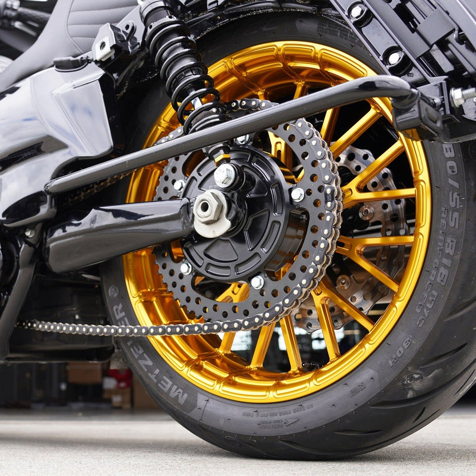 Arlen Ness Jagged All Black Cush Drive Chain Conversion Kit 09-24 Touring