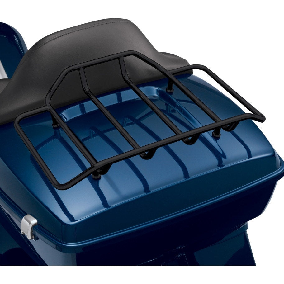 Show Chrome Black Tour-Pak Luggage Rack 99-18 Harley FL w/ King Chopped or Razor