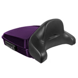 Hogworkz Chopped Tour Pack Full Backrest Black Hardware for Harley FLH '97-'24