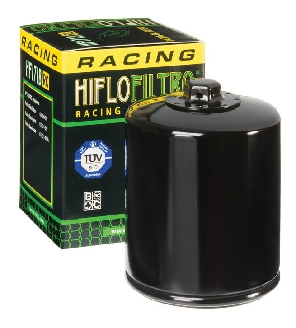 HiFloFiltro HF171BRC Black High Performance Oil Filter Pair 99-25 Harley Models