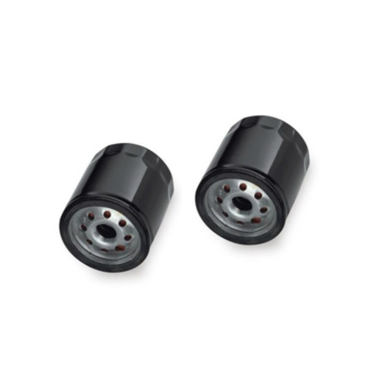 Motor Factory 22-251 Set of Two Black Oil Filters Harley T/C 99-16 Repl. 63731-99