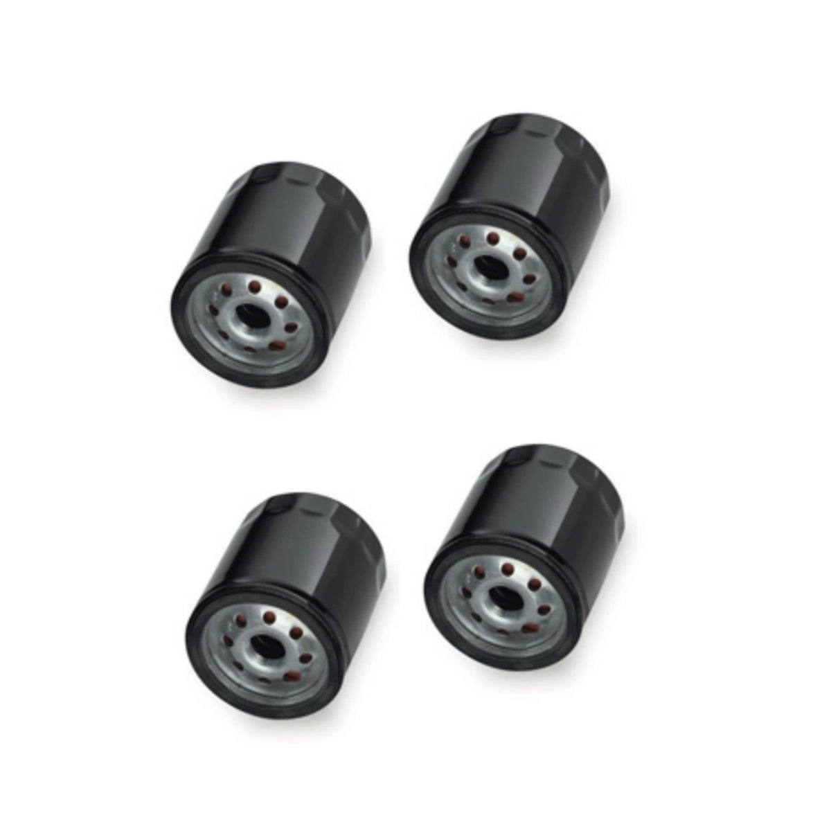 Motor Factory 22-251 Set of Four Black Oil Filters Harley T/C 99-16 Repl. 63731-99
