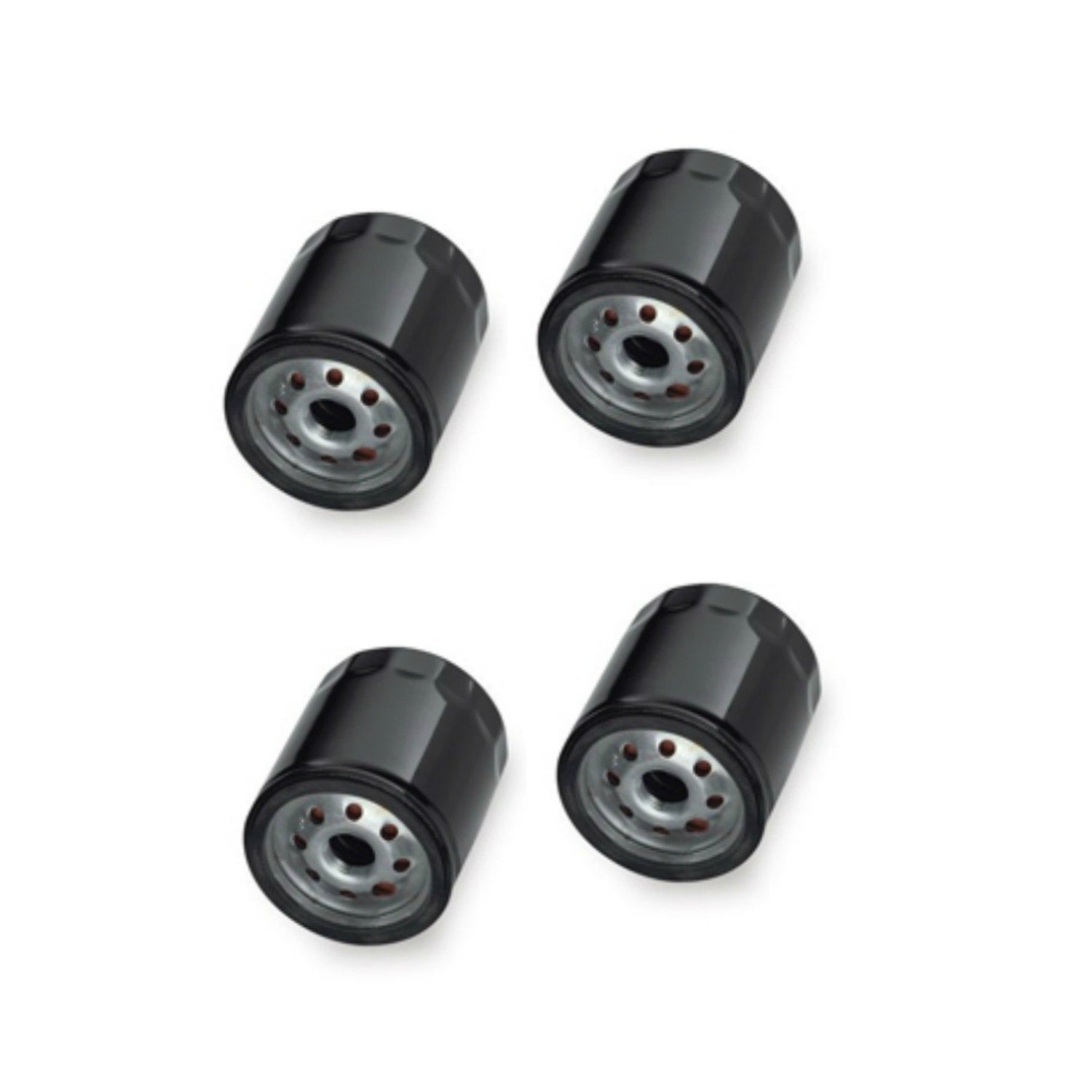 Motor Factory 22-251 Set of Four Black Oil Filters Harley T/C 99-16 Repl. 63731-99