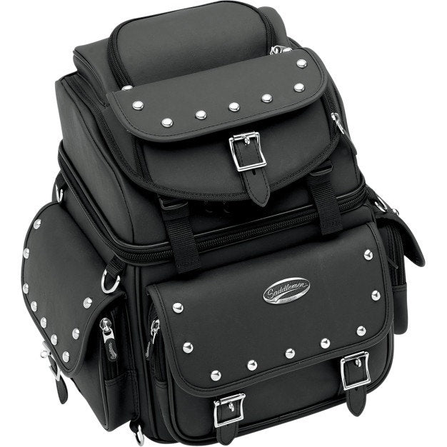 Saddlemen BR1800 EXS Combination Back Seat or Sissy Bar Bag Travel Luggage Harley