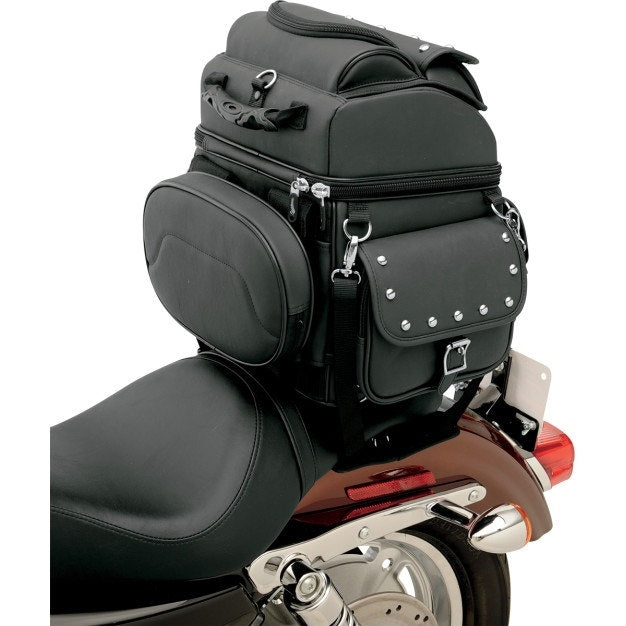 Saddlemen BR1800 EXS Combination Back Seat or Sissy Bar Bag Travel Luggage Harley