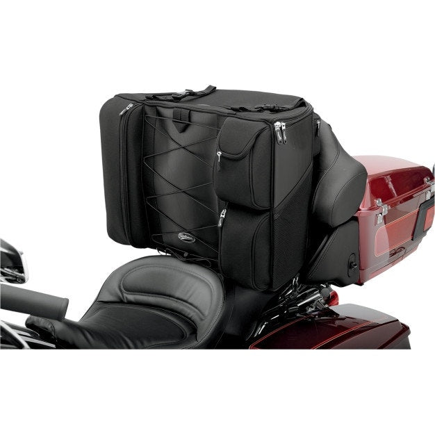 Saddlemen BR4100 Dresser Back Seat Rigid Bag Luggage for Harley Touring Models