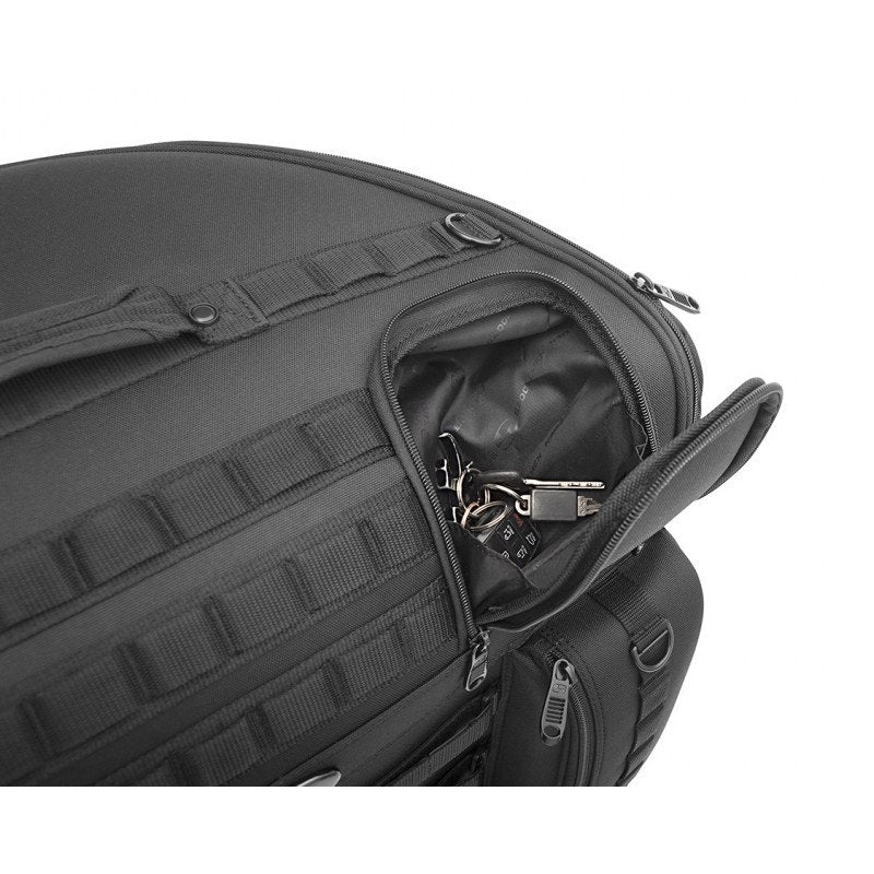 Saddlemen EX00033A BR4100 Black Tactical Back Seat Hard Luggage Bag 1200D