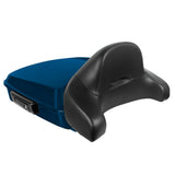 Hogworkz Chopped Tour Pack Full Backrest Black Hardware for Harley FLH '97-'24