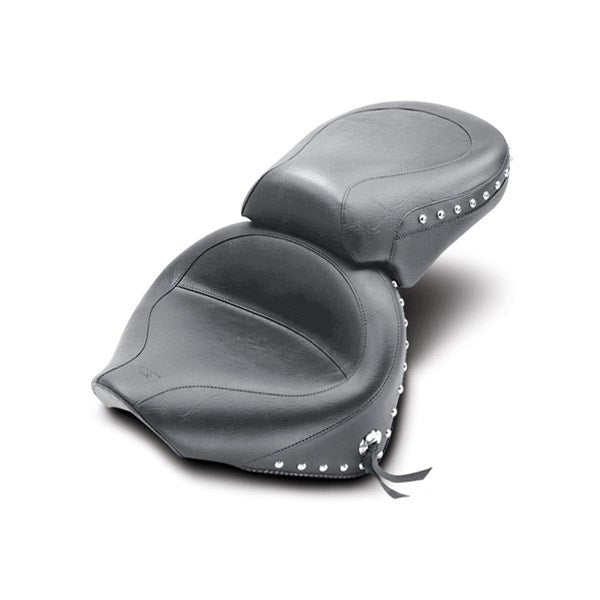 Mustang 75910 Black Two Piece Studded Seat 00-11 Yamaha VStar XVS1100