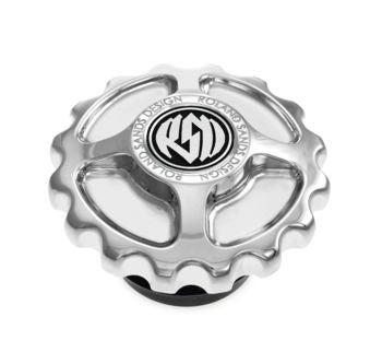 Roland Sands Design Gas Fuel Cap Gear Drive Chrome Harley Big Twin 96-20