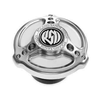 Roland Sands Design Gas Fuel Cap Tracker Chrome Harley Big Twin 96-20