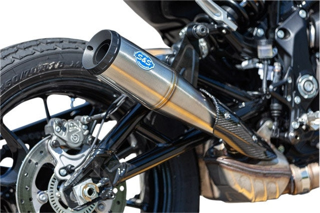 S&S Cycles 550-0854 Stainless Grand National Slip On Indian FTR1200 2019