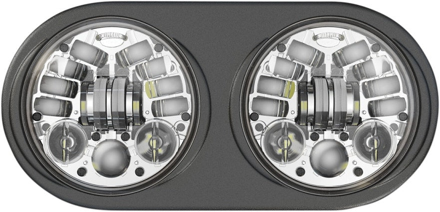 Custom Dynamics Chrome ProBeam LED Adaptive Headlamps for Harley Road Glide